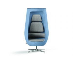 Loungesessel A11 in blau frontal