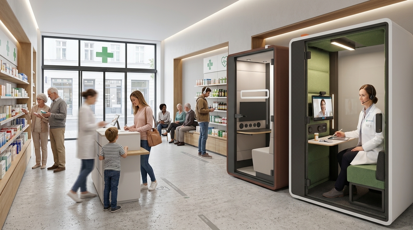 Akustikkabine-für Telemedizin-in-Apotheke
